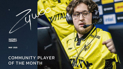 【ZywOo蟬聯(lián)HLTV月度最佳】力壓donk/m0NESY當(dāng)選五月代表選手，劍指BLAST奧斯汀Major