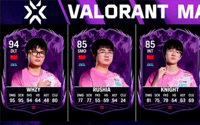 <strong><font color='E34234'>Valorant Cards發(fā)布 多倫多大師賽各戰(zhàn)隊(duì)選手評(píng)分卡</font></strong>
