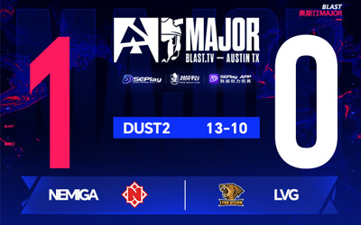 BLAST奧斯汀Major：LVG 10-13遭Nemiga逆轉(zhuǎn)，7-1領(lǐng)先痛失好局跌入1-2組