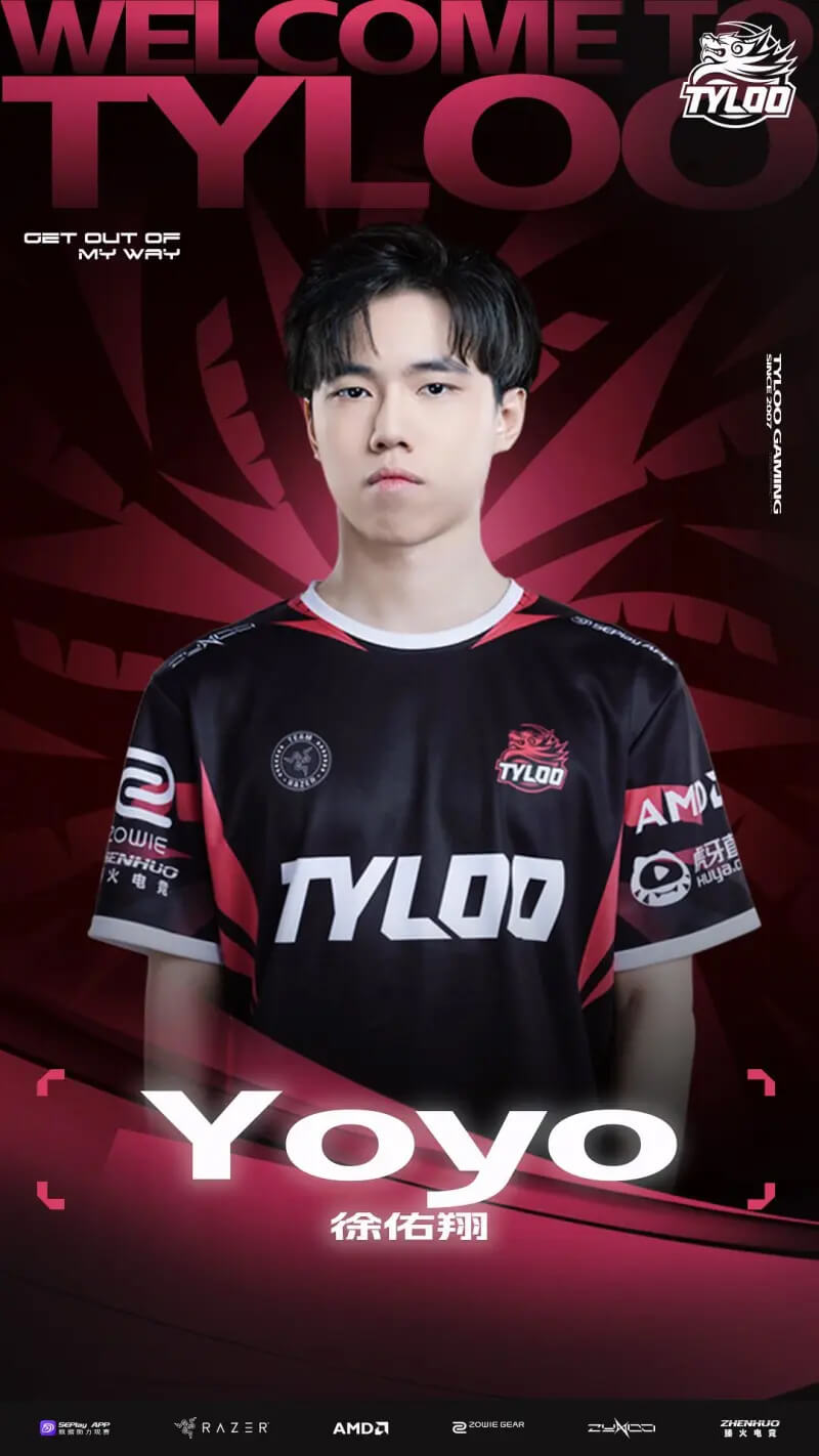 TYLOO無畏契約分部官宣新援Yoyo加盟 VCT CN新賽季陣容再添活力新星
