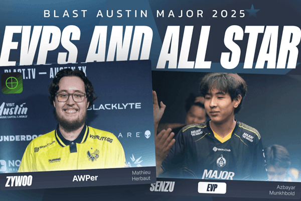 奧斯汀Major EVP全明星陣容公布：ZywOo七連MVP領(lǐng)銜 donk、Senzu入選