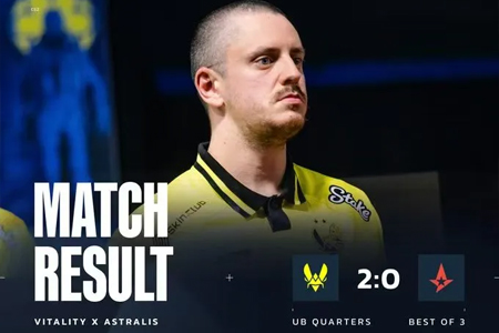 Vitality強勢開啟2025下半賽季 2-0橫掃Astralis展現