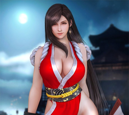 《最終幻想7》蒂法新3D美圖 人長(zhǎng)得漂亮穿其他女角服裝不違和吧？