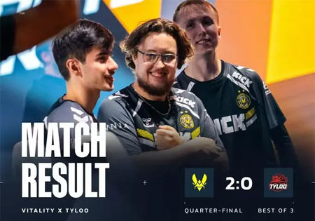 EWC2025電競世界杯CS項目：ZywOo戰(zhàn)神模式摧毀TYLOO！Vitality 2-0碾壓晉級四強