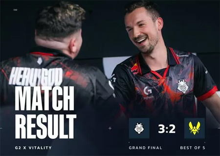 BLAST倫敦總決賽巔峰對決：Vitality 2-3 G2痛失冠軍，五