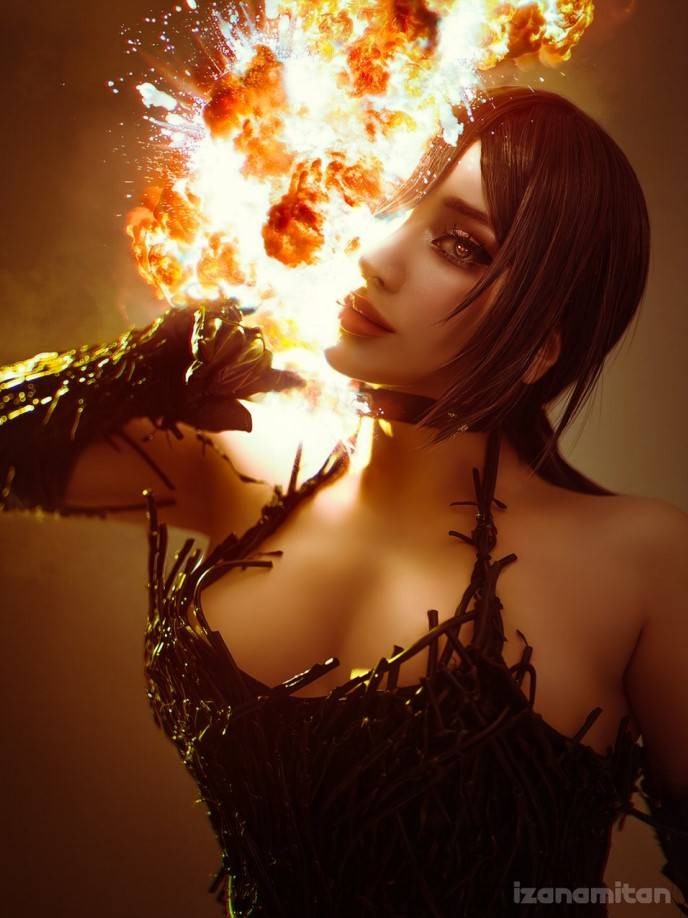 哈薩克斯坦美女izanamitanCos《電鋸人》蕾塞美圖