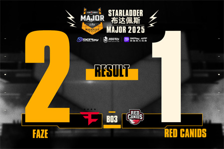 布達佩斯Major第一階段：FaZe 2-1 RED Canids，frozen關(guān)鍵三殺帶隊晉級生死戰(zhàn)