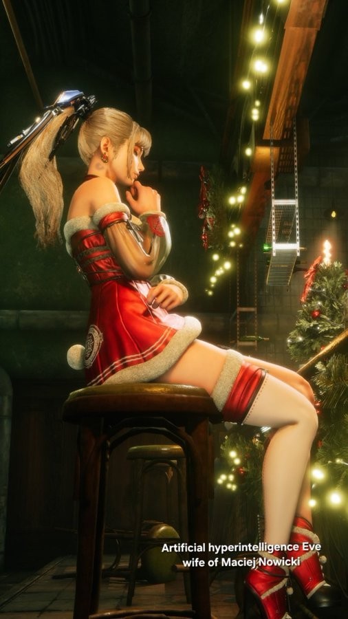伊芙性感圣誕裝！ 《劍星》官方發(fā)布節(jié)日賀圖及同人作品賞析