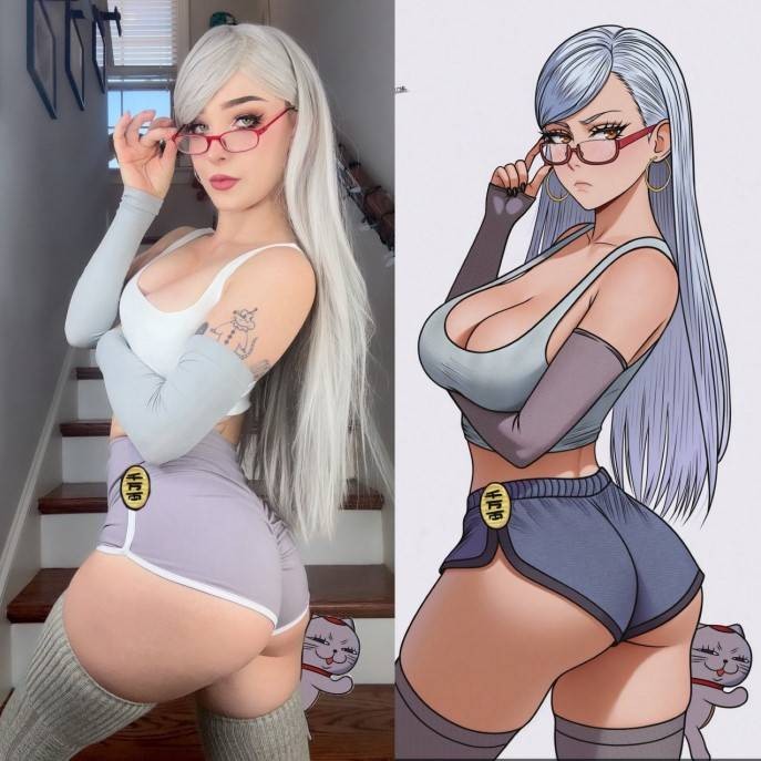 美國小姐姐秀傲人身材，分享Cos《超英派遣中心》女主金耀光美圖