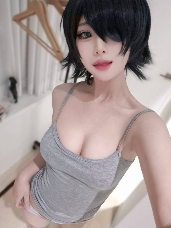 韓國美女MAGATA分享了《電鋸人》角色姬野Cos美圖