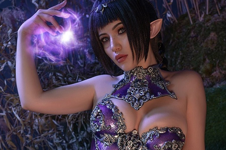 國外大雷美女Cos各種游戲角色福利照，身材一流！性感翹臀吸睛