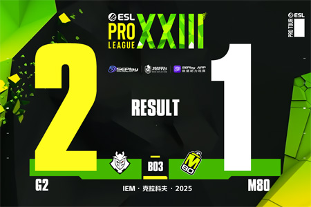 EPL S23第一階段：盡在掌握！G2 2-1 M80