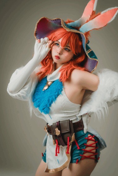 韓國知名美女Coser演繹《英雄聯(lián)盟》阿蘿拉，可愛與性感之間的獨特魅